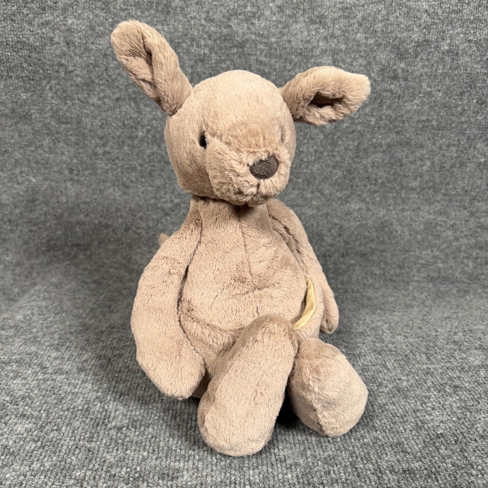 Jellycat London Kara Mama Kangaroo 15" Tan Plush Stuffed Animal Soft